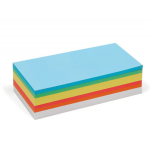 cartes pin it rectangulaires, 250 feuilles, assortiment de couleurs retouchée