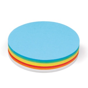 cartes pin it rondes grand format, 250 feuilles, assortiment de couleurs retouchée